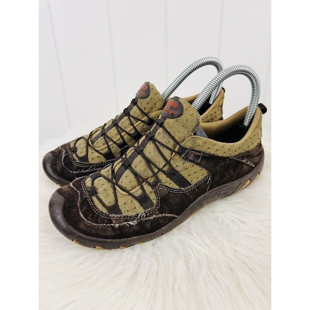Rocket Dog Bungee Spike Slip On Sneakers Womens Size 6.5 Brown Suede Vinta